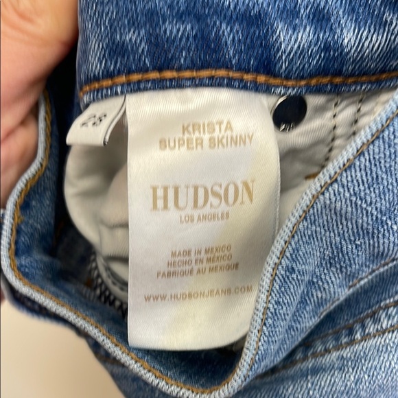 Hudson Jeans Blue Skinny Distressed Denim - Picture 6 of 7